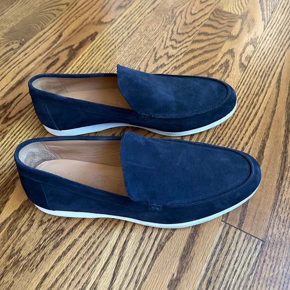 Duke + Dexter Navy Slip-on Loafers, Size 11